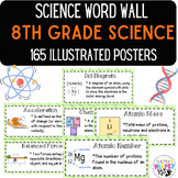 Word Wall Vocabulary Posters for All Science Units 8th Gra