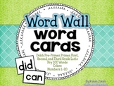 Word Wall Word Cards {200+ Words}