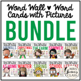 Word Wall | Word Cards with Pictures Bundle