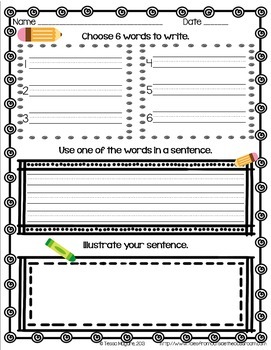 Word Wall Word Work Worksheets  Word work, Word work worksheets, Words