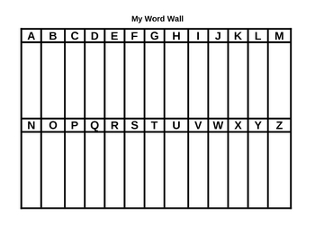 Preview of Word Wall & Word Writing