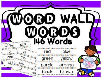 Preview of Word Wall Words (146 WORDS