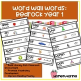 Word Wall Words - Bedrock Year 1