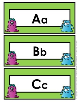 Word Wall Words - Kindergarten - Word Wall Word Cards and Alphabet Cards