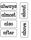Word Wall Words for 2nd Grade