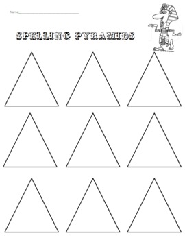 Word Wall Words or Spelling Pyramids by Chelsea Bosen | TpT