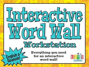 Preview of INTERACTIVE WORD WALL Workstation - English & Spanish