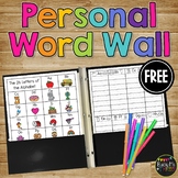 Word Wall and Alphabet Dictionary Personal for Writing Folder