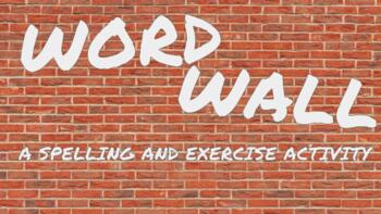 Preview of Word Wall and Exercise Activity 