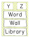 Word Wall and Library ABC
