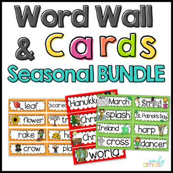 Fall Writing Center, Fall Word Wall Cards FREE