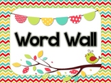 Word Wall header and Alphabet Cards