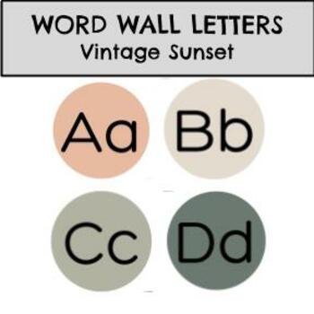 Preview of Word Wall letters