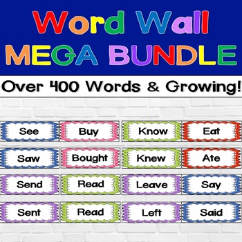 Preview of Word Walls MEGA BUNDLE (OVER 400 WORDS!)