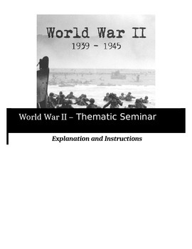 Preview of Socratic Seminar - Word War II - Common Core Aligned