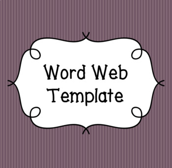 Word Web Template (Editable) by The Ambitious Classroom TPT