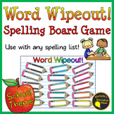 Word Wipeout! Spelling Game for any word list - School Theme