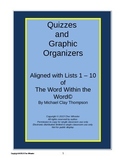 Word Within the Word Graphic Organizers and Quizzes, Lists 1-10