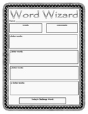 Word Wizard Activity Sheet