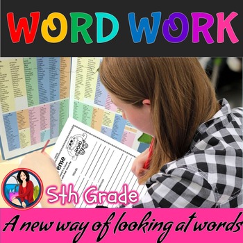 Preview of Word Work Activities for the Whole Year 5th Grade