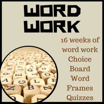 Preview of Word Work Roots Lists & Quizzes Grades 3 - 6