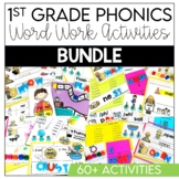 1st Grade Word Work Activities, Centers, Stations, Phonics