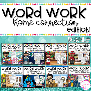 Preview of Word Work Activities Home Connection BUNDLE