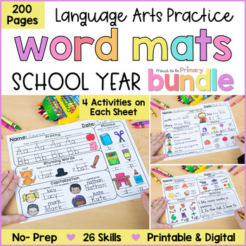 Preview of Morning Word Work Activities - No-Prep Spelling & Sight Word Practice Worksheets