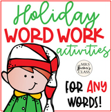 Spelling Practice Activities | Word Work for ANY Words CHR