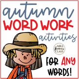 Spelling Practice Activities | Word Work Activities for AN