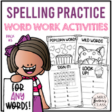 Spelling Practice Activities for ANY Words List | Word Wor