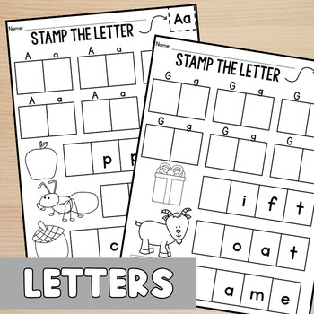 Letter stamp activities