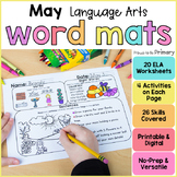 May Spring Morning Word Work Worksheets & Literacy Center 