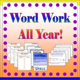 Word Work Activity Sheets **Use All Year!**