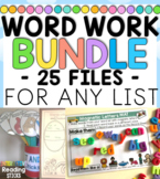 Word Work BUNDLE for any Word List