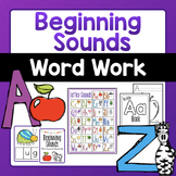 Word Work - Beginning Sounds - Kindergarten and First Grade