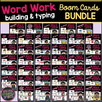 Preview of 2nd Grade Word Work Boom Cards | Digital Spelling & Phonics