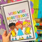 Word Work Booster Book - Spelling Activities for ANY List