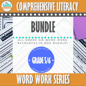 Preview of Word Work | Bundle for Gr 5&6 | Ontario Curriculum