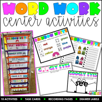 Preview of Word Work Center Activities