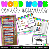 Word Work Center Activities