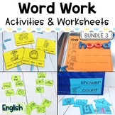 Word Work Centers BUNDLE 3 | Vowel Digraphs Spelling Activ