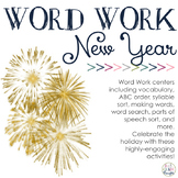 Word Work Centers: New Year