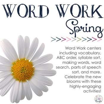 Preview of Word Work Centers: Spring