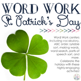 Word Work Centers: St. Patrick's Day