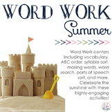 Word Work Centers: Summer