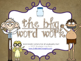 Word Work Centers: The BFG