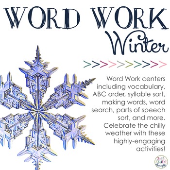 Preview of Word Work Centers: Winter