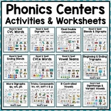 Word Work Centers & Worksheets | Read & Spell Bundle!