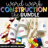 Word Work Construction BUNDLE - Hands-on Literacy Centers